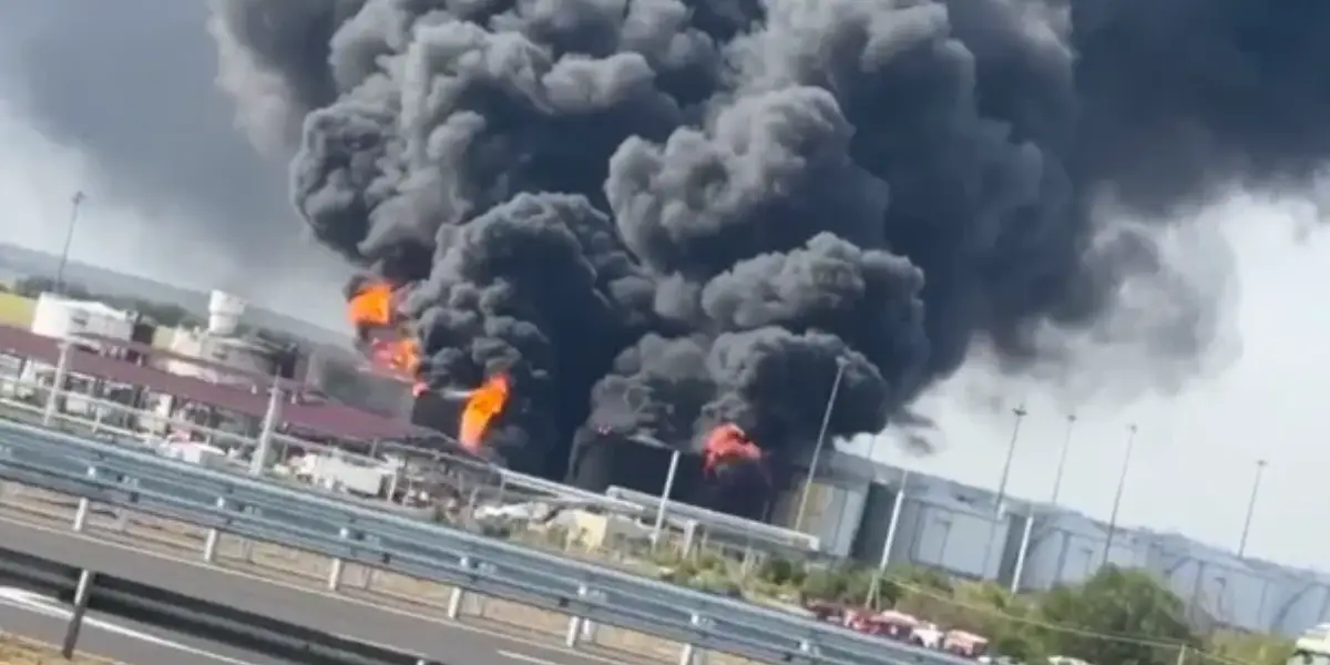 oil depot in Rostov Oblast, Russia