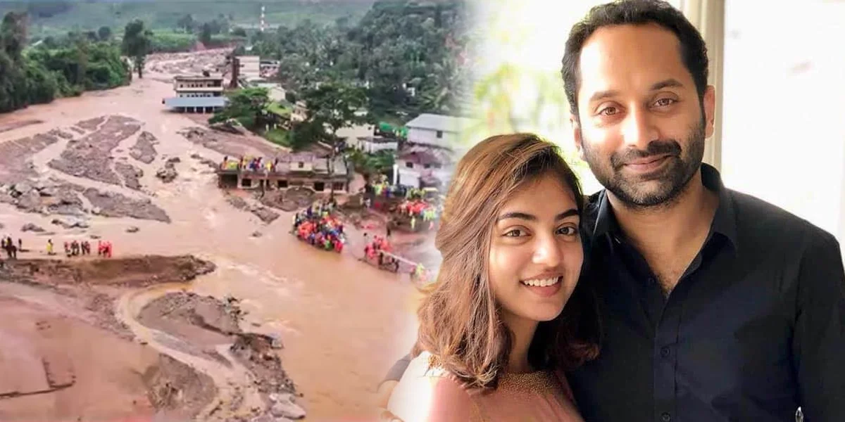 wayanad landslide - Fahadh Faasil, Nazriya