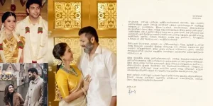 Actor Jayam Ravi announces separation from wife Aarti