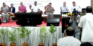 MSME and Hoteliers held in Coimbatore Finance Minister Nirmala Sitharaman attended the conference