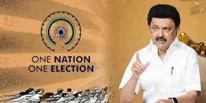 One Nation One Election Logo - Tamilnadu CM MK Stalin