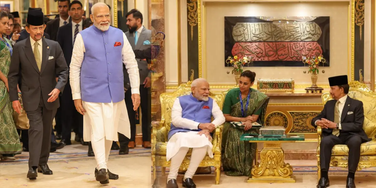 PM Modi and Sultan of Brunei Haji Hassanal Bolkiah