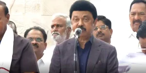 Tamilnadu CM MK Stalin Press meet at Chennai Airport