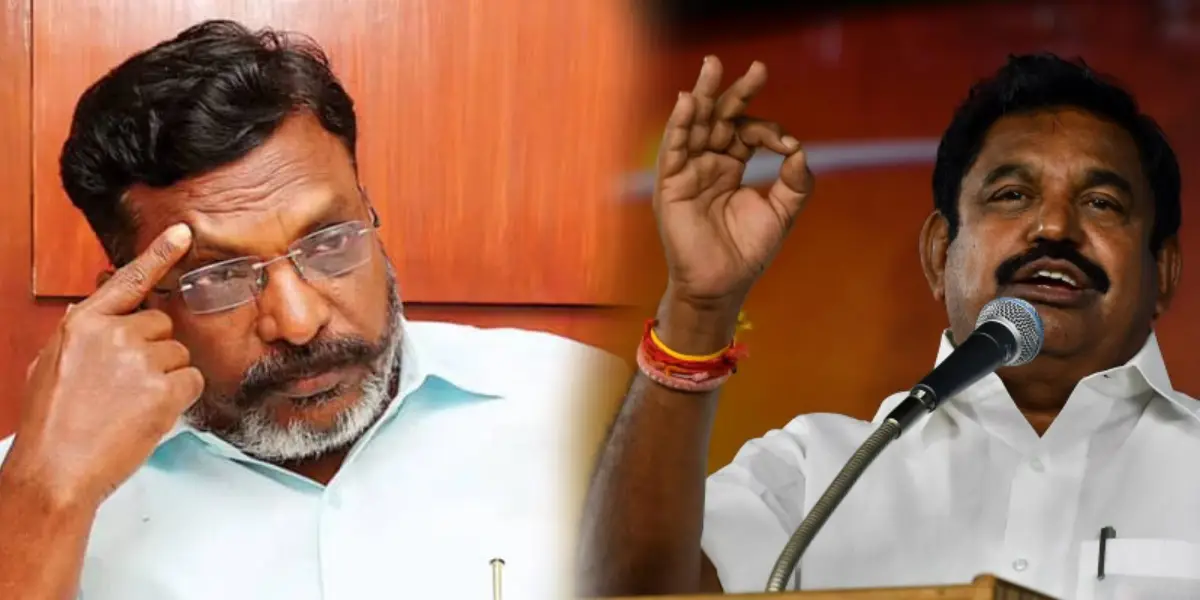 VCK Leader Thirumavalavan - ADMK Chief Secretary Edappadi Palanisamy