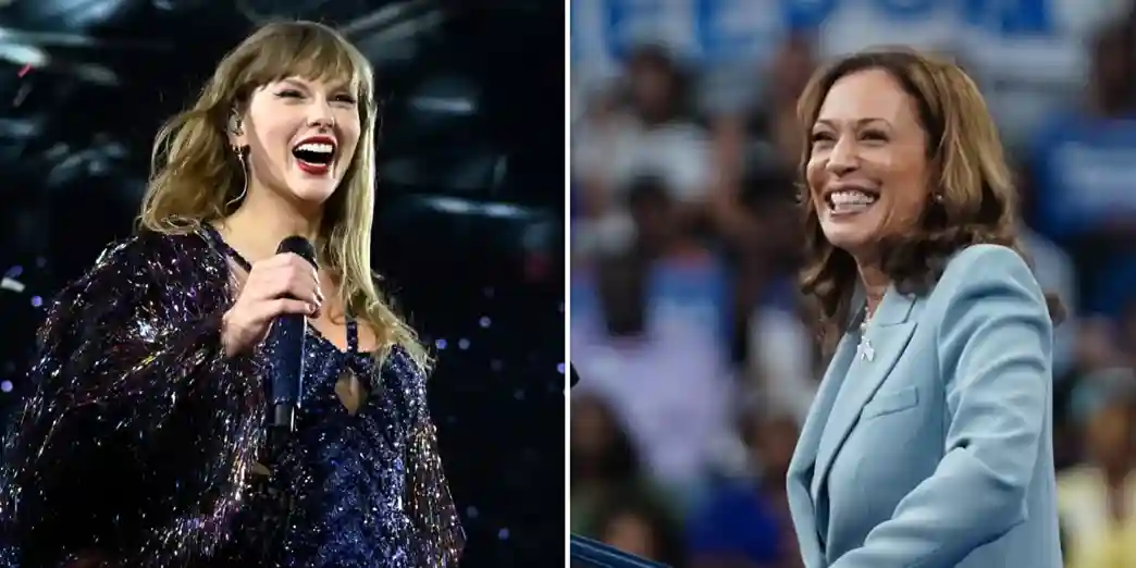 taylor swift kamala harris