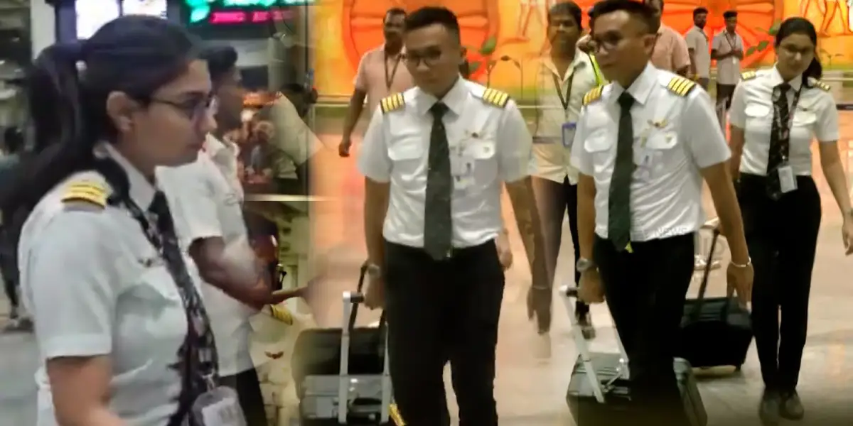 Chief pilot Ikrom Rifatli Fami Zainal - co-pilot Maitri Shithole