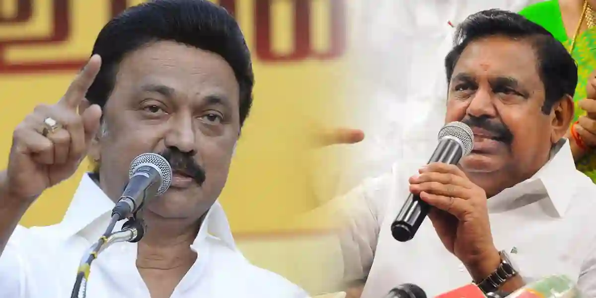 MK stalin - Edappadi Palanisami