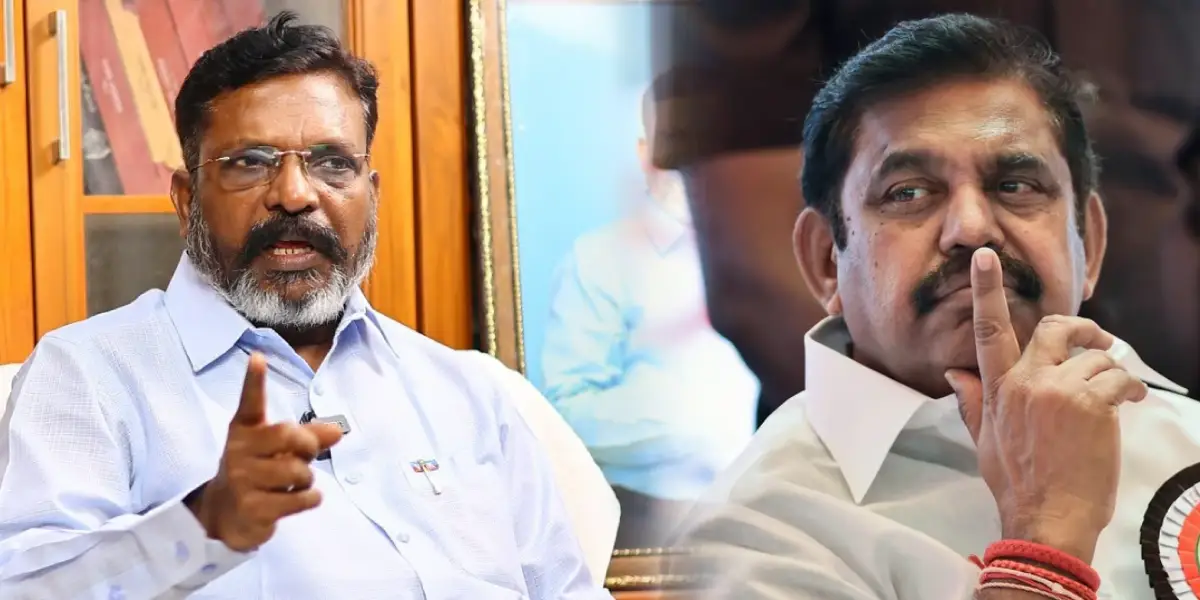 VCK Leader Thirumavalavan - ADMK Chief secretary Edappadi Palanisamy