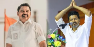 ADMK Chief secretary Edappadi palanisamy - TVK Leader Vijay