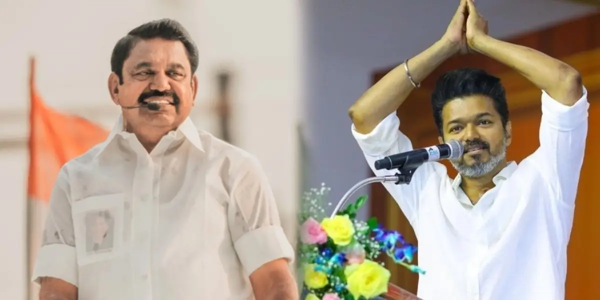 ADMK Chief secretary Edappadi palanisamy - TVK Leader Vijay