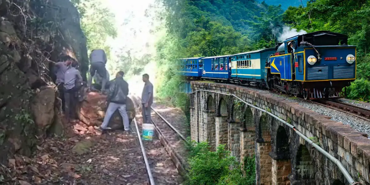 Kunnur Rain - Ooty Mettupalaiyam train