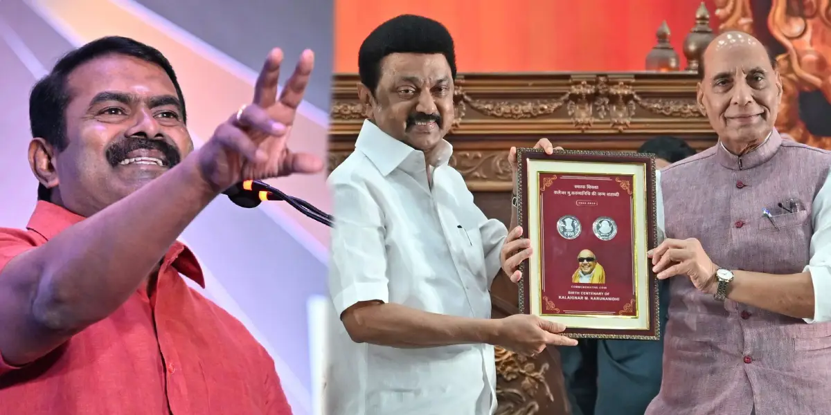 Seeman - MK Stalin - Rajnath singh