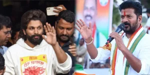 Actor Allu Arjun - Telangana CM Revanth reddy