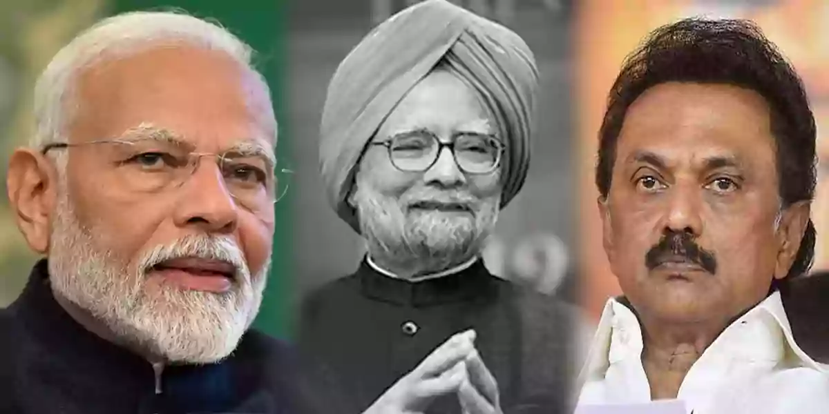 Modi Manmohan Singh Mk Stalin