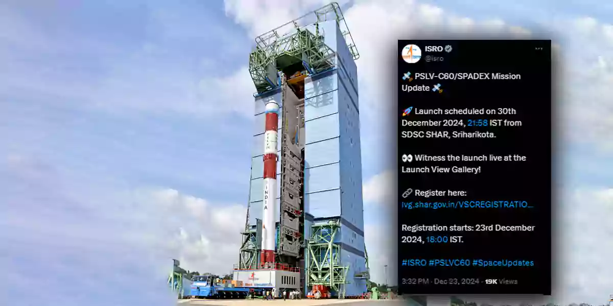 PSLV-C60 SPADEX Mission Update