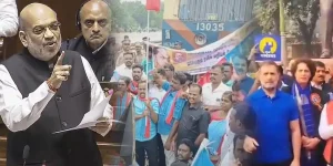 Protest against Amit shah speech