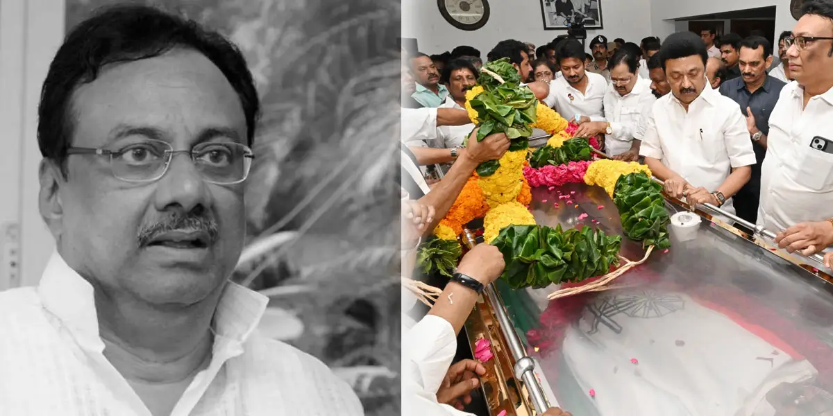 TN CM MK Stalin pays his tribute to EVKS Elangovan body