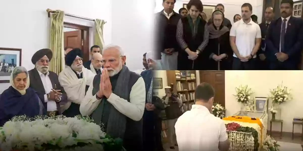 pays last respects to former PM Dr Manmohan Singh