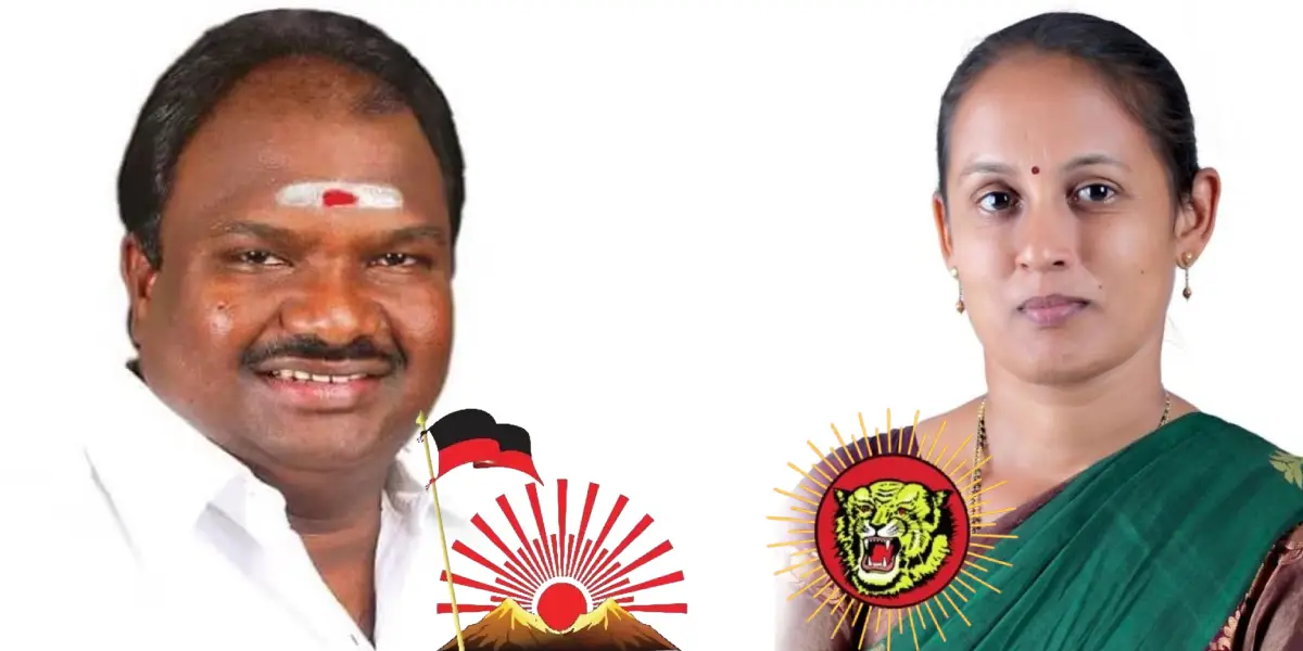 DMK Candidate VC Chadrasekar - NTK Candidate Seethalakshmi