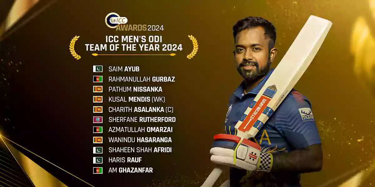 ICC Men's ODI Team of the Year for 2024