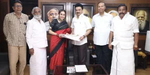 Sathyaraj daughter Divya joins DMK