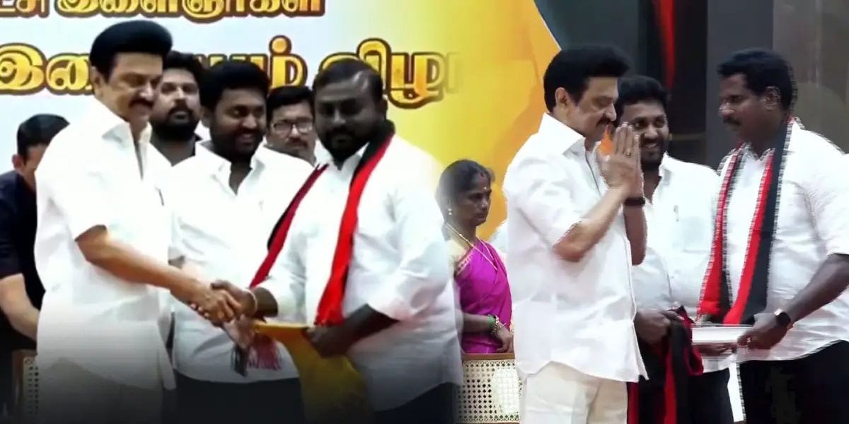 TN CM MK Stalin in DMK Function