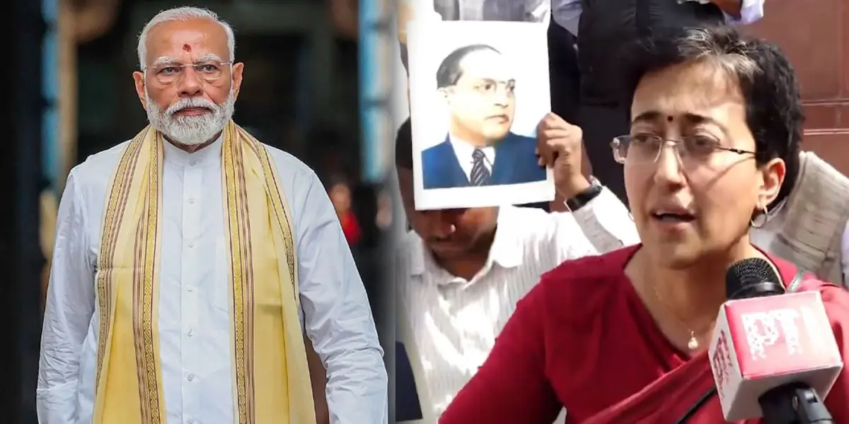 PM Modi - Delhi opposition leader Atishi