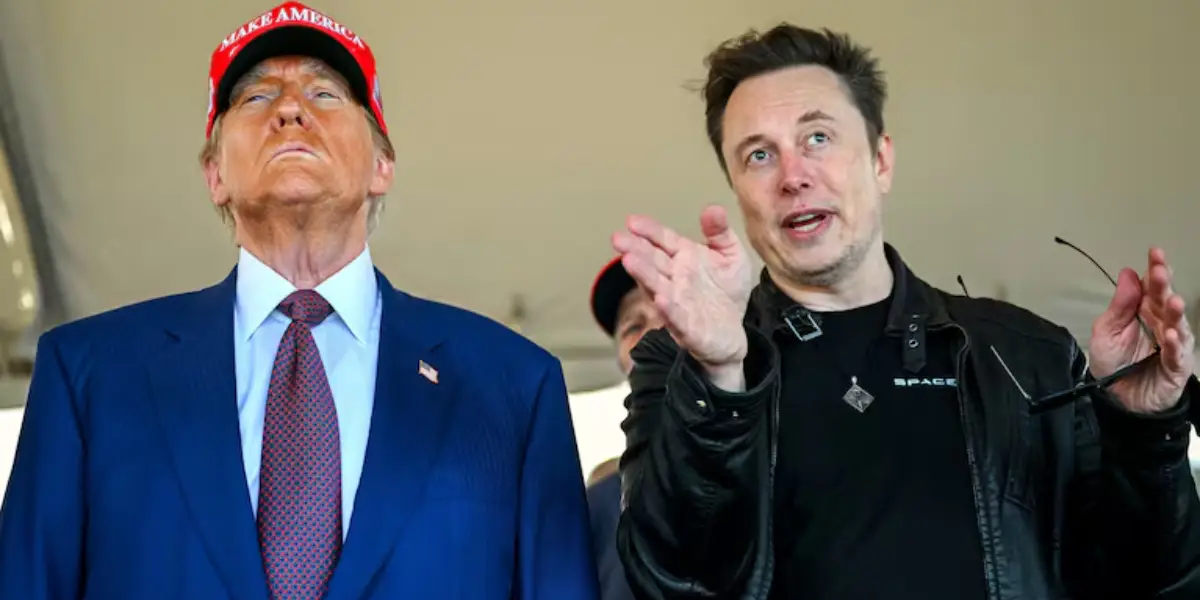 US President Donald Trump - Elon musk