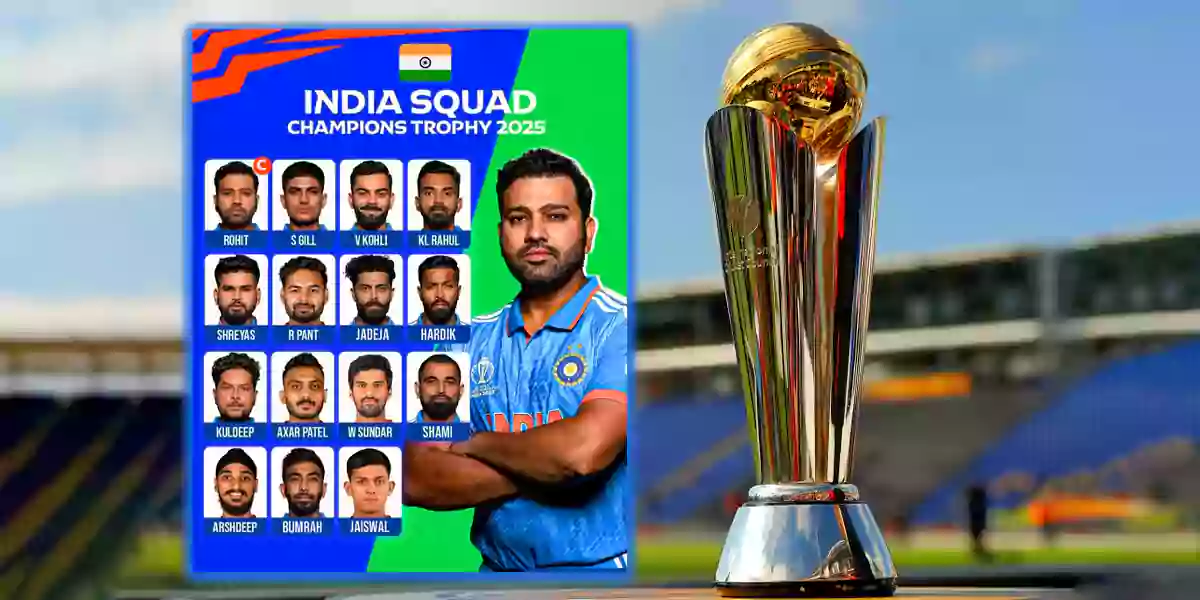 champions trophy 2025 india squad