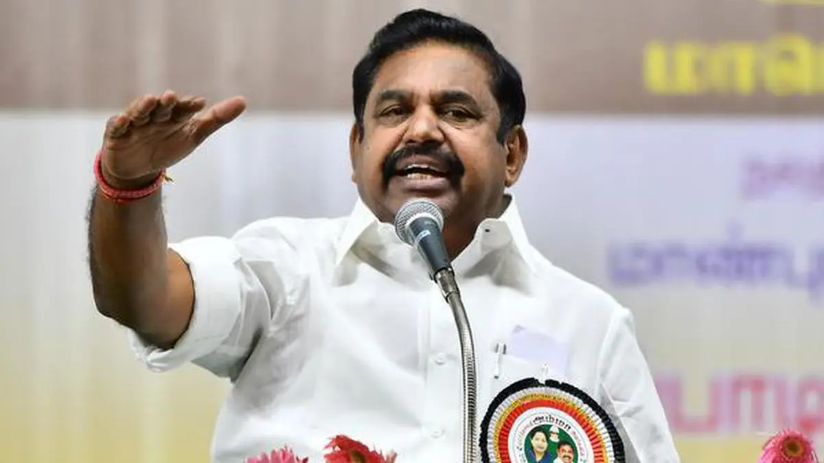 ADMK Chief secretary Edappadi Palanisamy