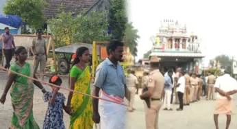 ஒரு மணிநேரம் மட்டும்., மீண்டும் திறக்கப்பட்ட திரௌபதி அம்மன் கோயில்! பட்டியலின மக்கள் மகிழ்ச்சியுடன் சாமி தரிசனம்!